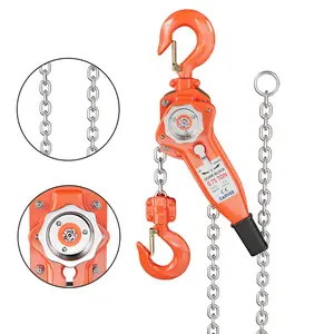 Garvee Manual Lever Chain Hoist - 1.5 Ton (3300 lbs) Capacity - 10 FT Lift - G80 Galvanized Steel Chain - Dual Pawl Safety Brake - 360° Swivel Hook - Heavy Duty Industrial Puller for Garage, Warehouse, Construction, Machinery Lifting