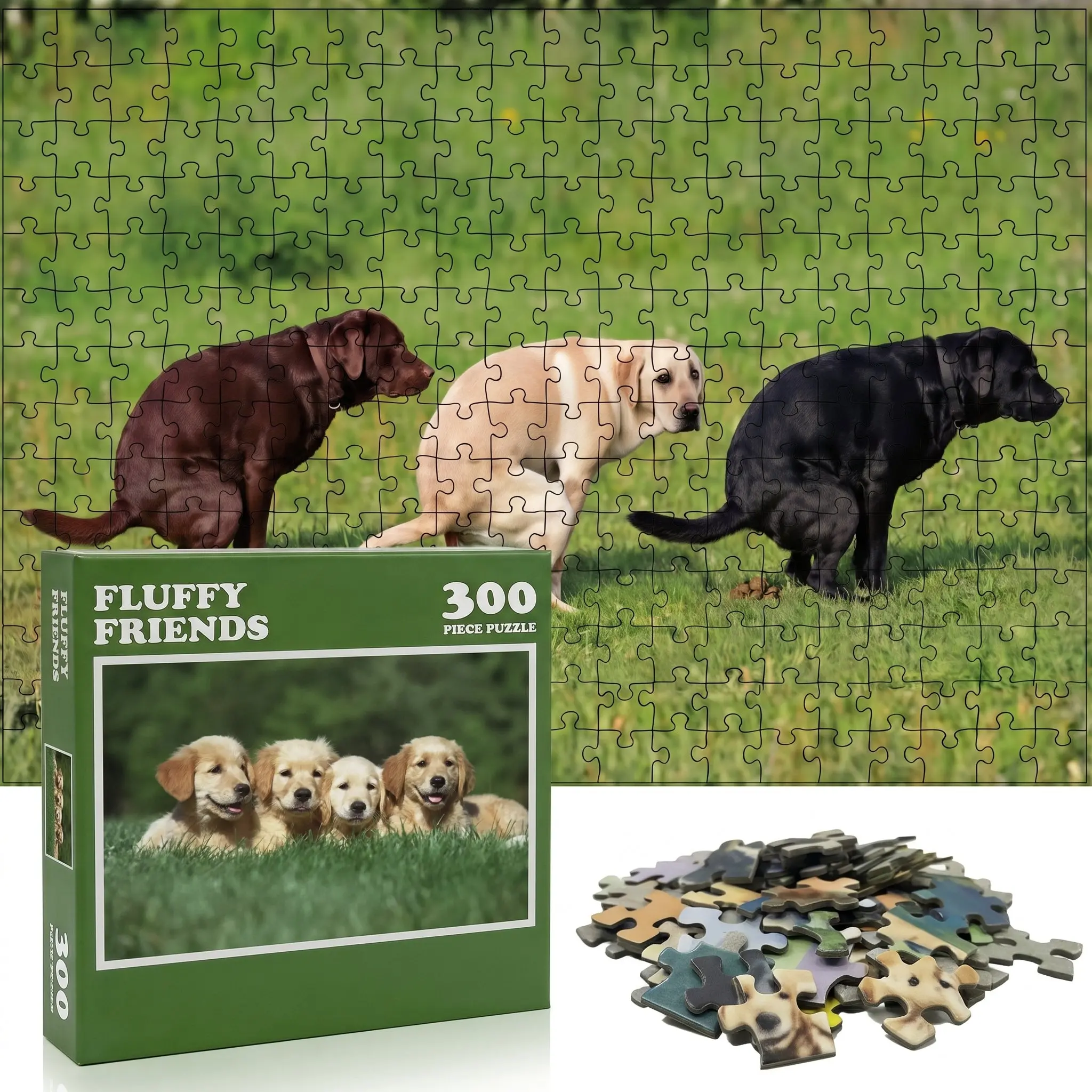 Fluffy Friends Dogs Pooping Puzzle
