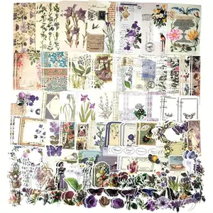 200PCS Vintage Scrapbooking Supplies Kit for Journaling Retro Memories Scrapbook Sticker Paper Pack for Bullet Journals Junk Journal Planners Aesthetic Cottagecore Room Decor Wall Art Collage Album Supply