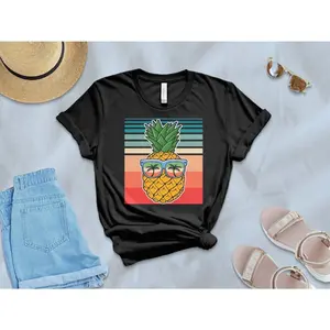 Women's summer vacation and beach lifestyle Graphic T-Shirt - Short Sleeve Crew Neck Regular Fit Casual Wear | Soft & Breathable Fabric, Durable Print, Everyday Comfort, Machine Washable, retro tropical beach or summer outing