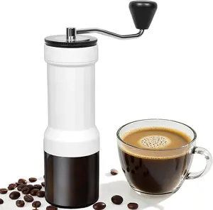 Mini Manual Coffee Grinder – 40 Adjustable Settings, Portable Hand Crank Mill with 30g Capacity, Conical Burr for Espresso, Pour Over, French Press | Perfect for Travel, Camping & Office