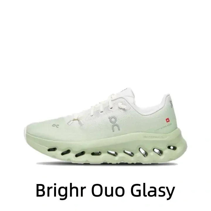 Uniform Pale Matcha Green Ultra Light Air Mesh Daily Walking Trainers Large Oval Hollow Hole Shock Absorbing Thick Matching Green Platform Midsole Non Slip Athletic Sneakers for Gym Training City Stroll Weekend Short Trip All Purpose Daily Casual Footwear