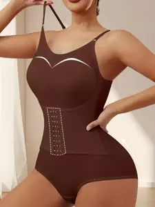 1 Count Butt Lifting & Tummy Control Bodysuit, Women Adjustable Shoulder Strap Zipper Closure Shapewear, Authentic Colombian Fajas, High-Stretch Compression Jumpsuit, Breathable Body Shaper, Womenswear, Ideal For Fitness & Active Lifestyle Sculpting