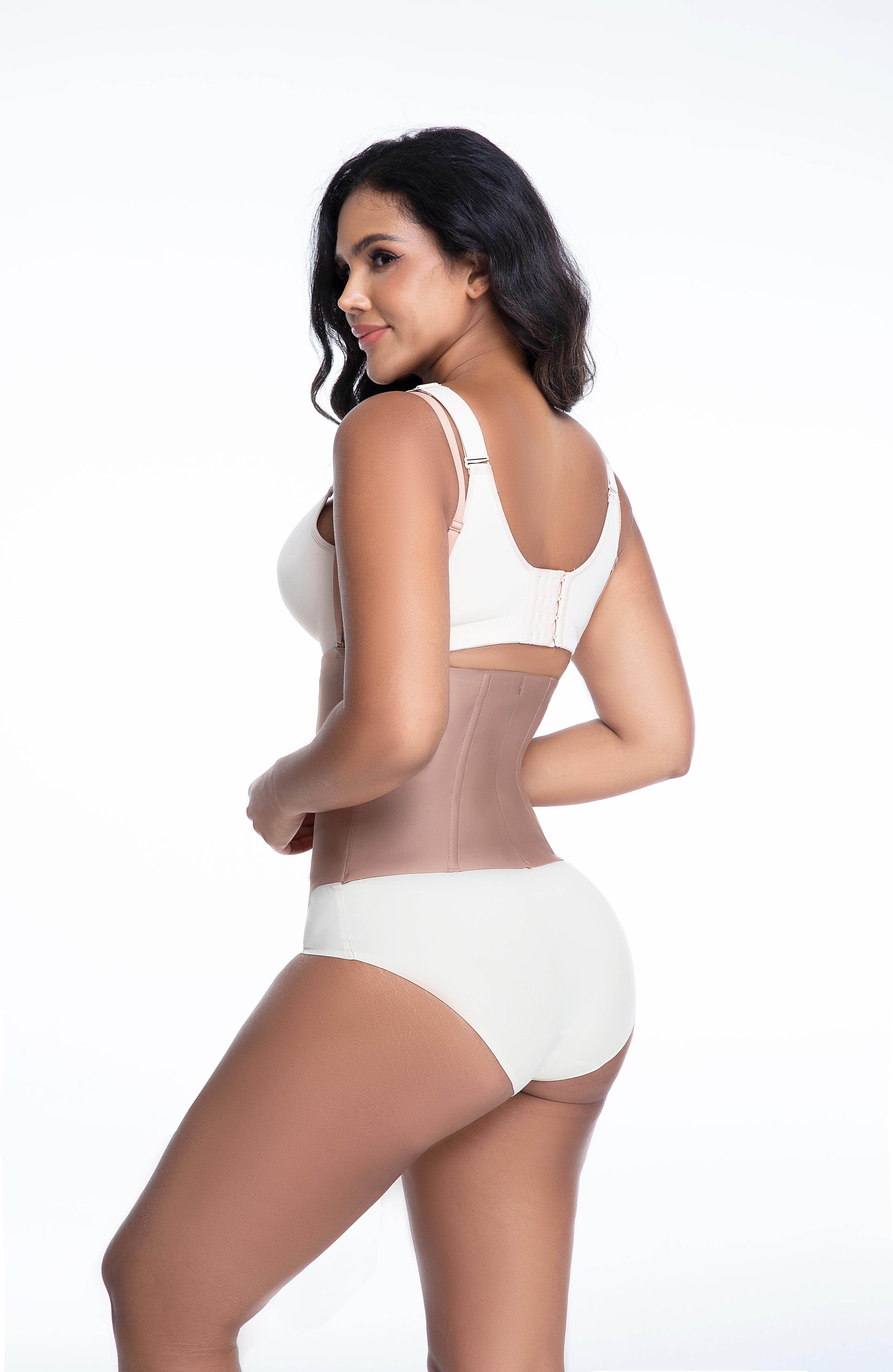 Waist Cincher Slimming Waist Corset Top 4 Steel Boned | Adjustable Strap Waist Shapewear faja trainer full body summer outfits