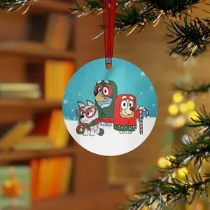 Grannies Christmas Metal Ornament, Ceramic Ornament with Blueiii, Blueiiii Ornament personalized, Christmas Ornaments