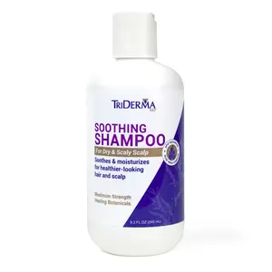 TriDerma Soothing Shampoo for Dry & Scaly Scalp - Maximum Strength Moisturizing Formula with AP4 Aloe Vera Complex & Oat Protein - 8.3 oz