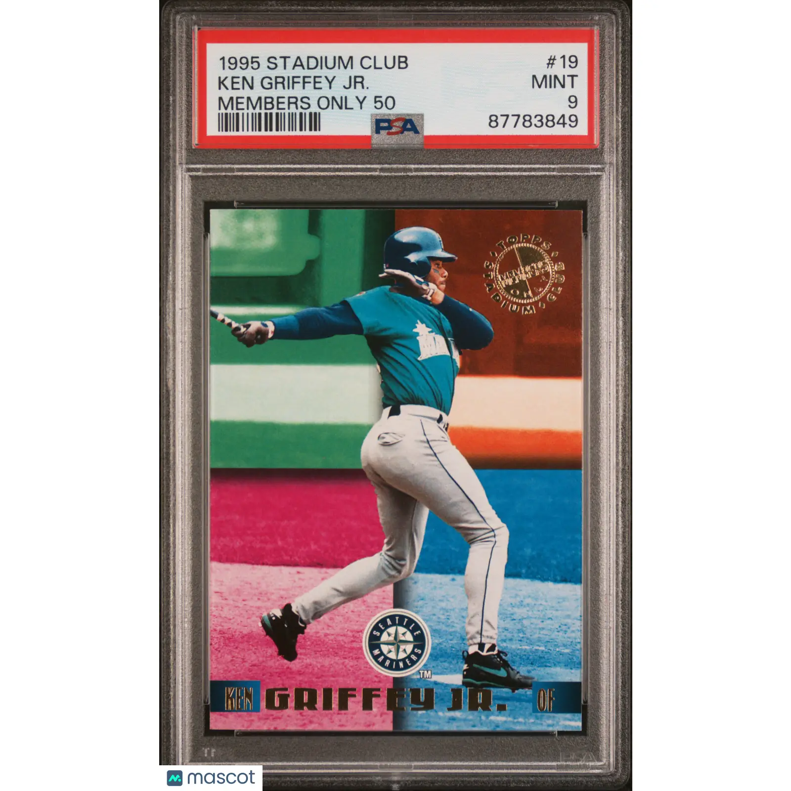 Ken Griffey JR. PSA 1995 Stadium Club Members Only 50 Baseball #19 9 87783849