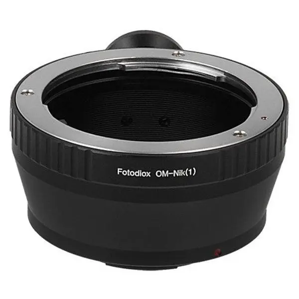 Fotodiox Lens Adapter - Compatible with Olympus Zuiko (OM) 35mm SLR Lenses to Nikon 1-Series Mirrorless Cameras