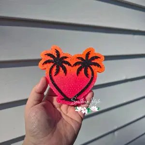 Summer Sunset Palms Car Freshie