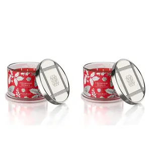 HomeWorx by Slatkin + Co. S/2 14 oz. Holiday Classic Candles