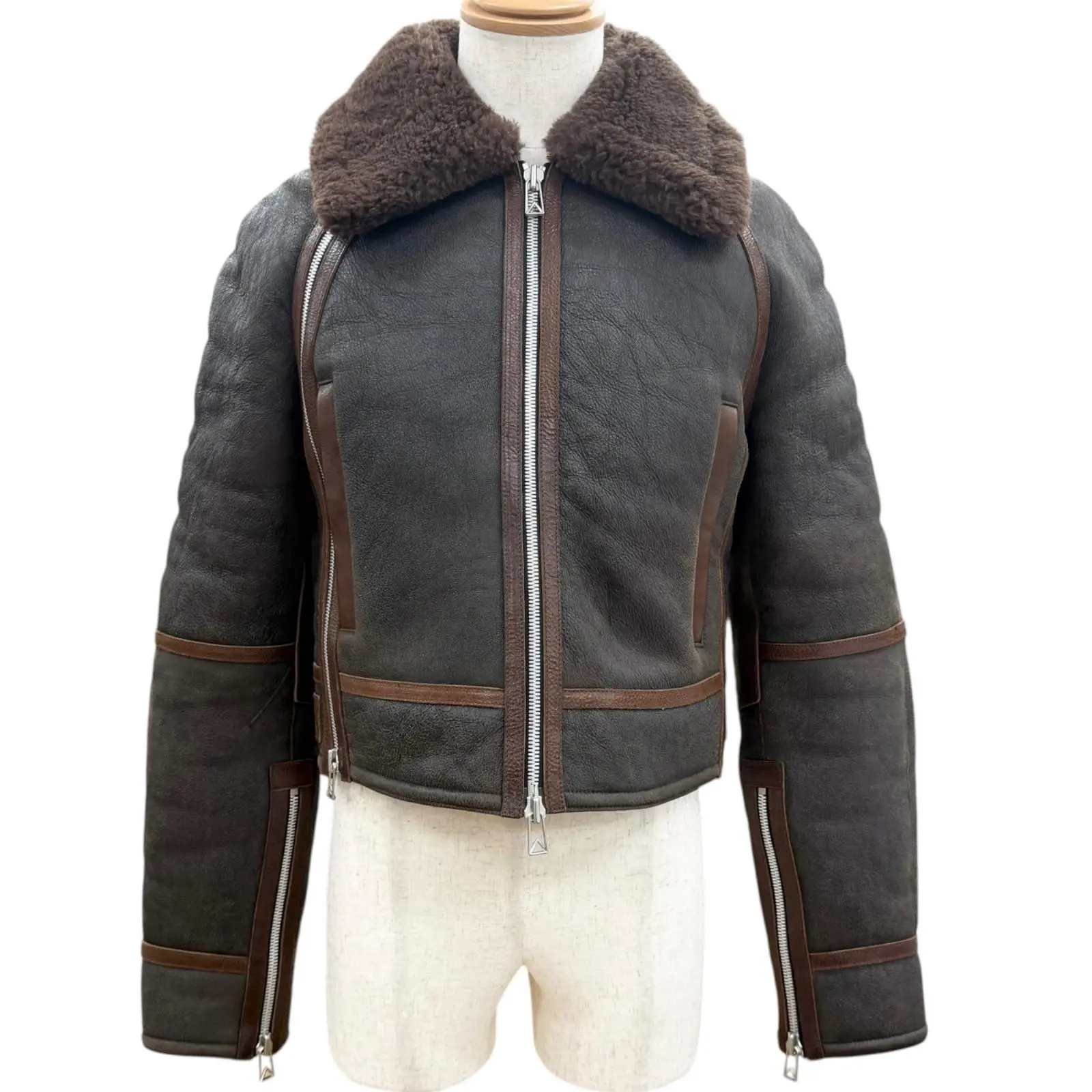 Pre-owned BOTTEGA VENETA Lambskin Small Leather Goods Sheepskin Calfskin Jacket