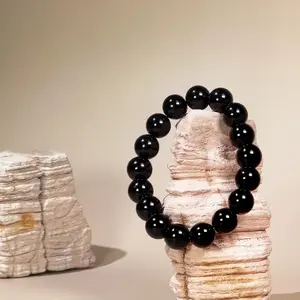 Obsidian Protection Bracelet & Chinese Feng Shui Black Beaded Jewelry