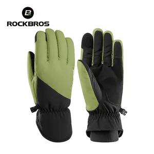 ROCKBROS Skiing Mountaineering Windproof Gloves Touch Screen Non-slip Thickened Motorcycle Bicycle  Autumn  Winter Warm Gloves