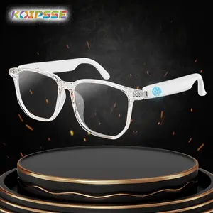 KOIPSSE that can listen to songs and make calls. Wearable Smart Glasses Wireless headphones for iPhone BT5.4 for men and women. Polarized with microphone. Touch-sensitive transparent anti-blue light. Sports. Summer travel essentials