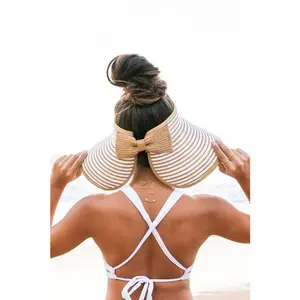 Aili's Corner Foldable Bow Stripe Visor