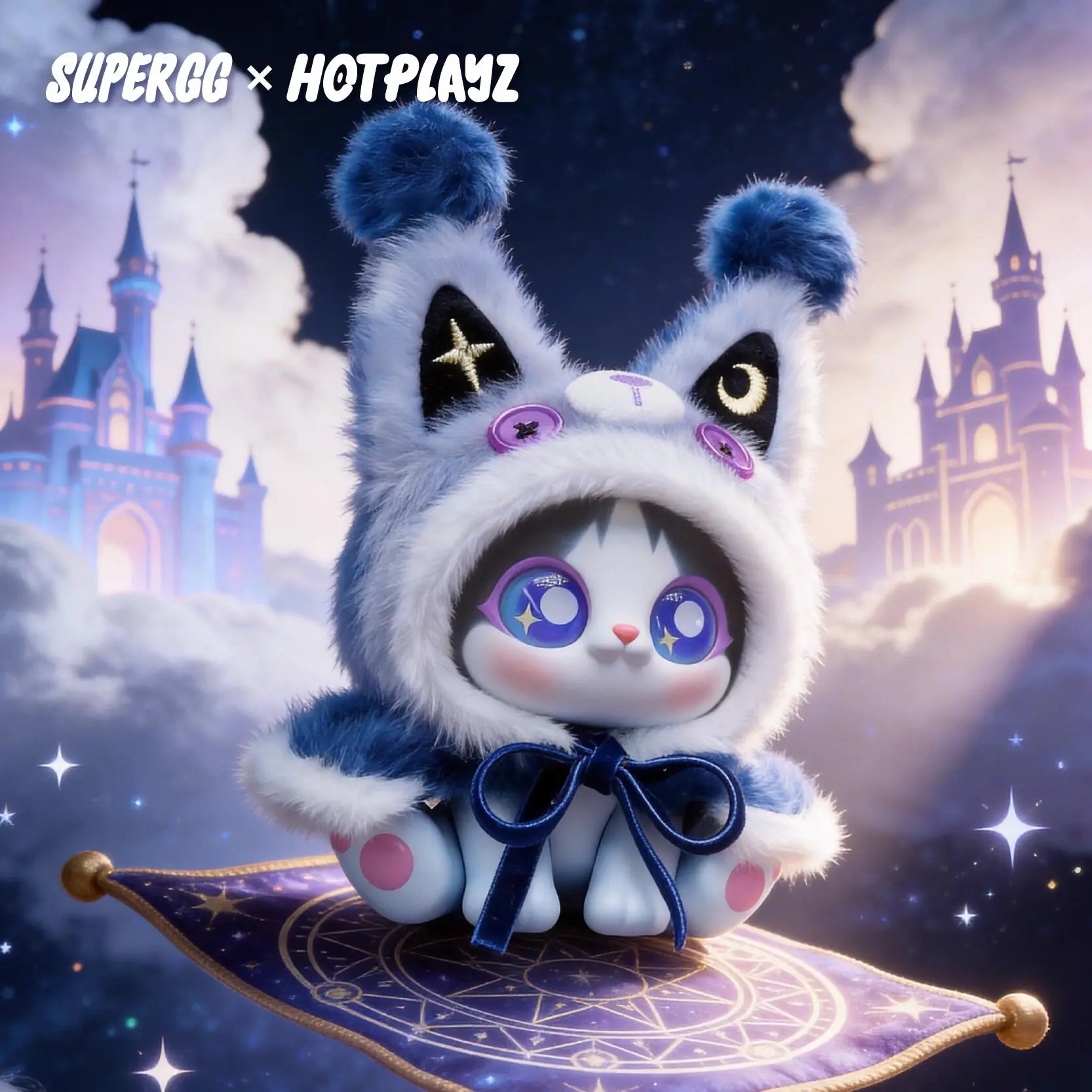 SUPERGG PICOCO Magic Cloak Cat Plush Pendant Blind Box