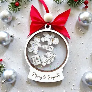 expecting parents christmas ornament, personalized pregnancy ornament, parents to be gift, baby coming soon, pregnancy reveal to husband