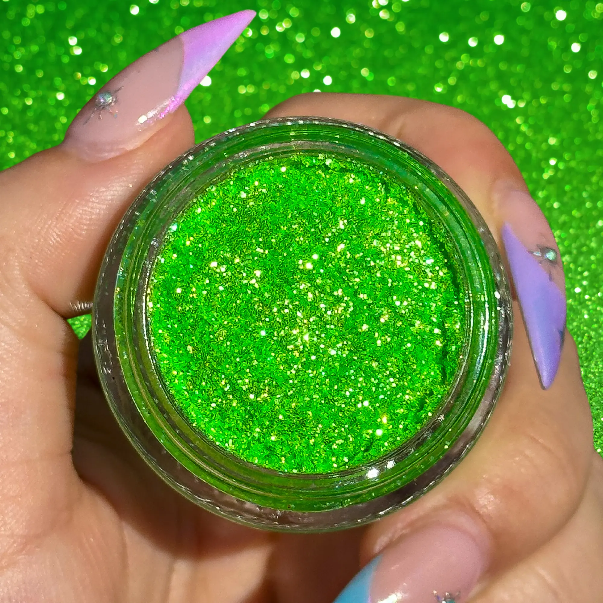 Venom Glitter Gel - Slayfire Cosmetics UV Neon Green Ultra Fine Cosmetic Glitter