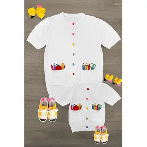 Mom & Me - School Supply Sweater Cardigan