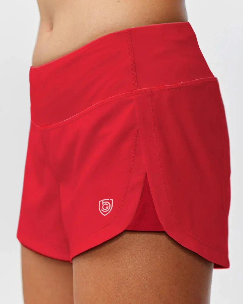 Women's Active Sports Shorts, Ultra-Soft Body-Skimming Fit for Workouts with an Extra-Wide, No-Bunching Elastic Waistband, Active Women's Sports Shorts