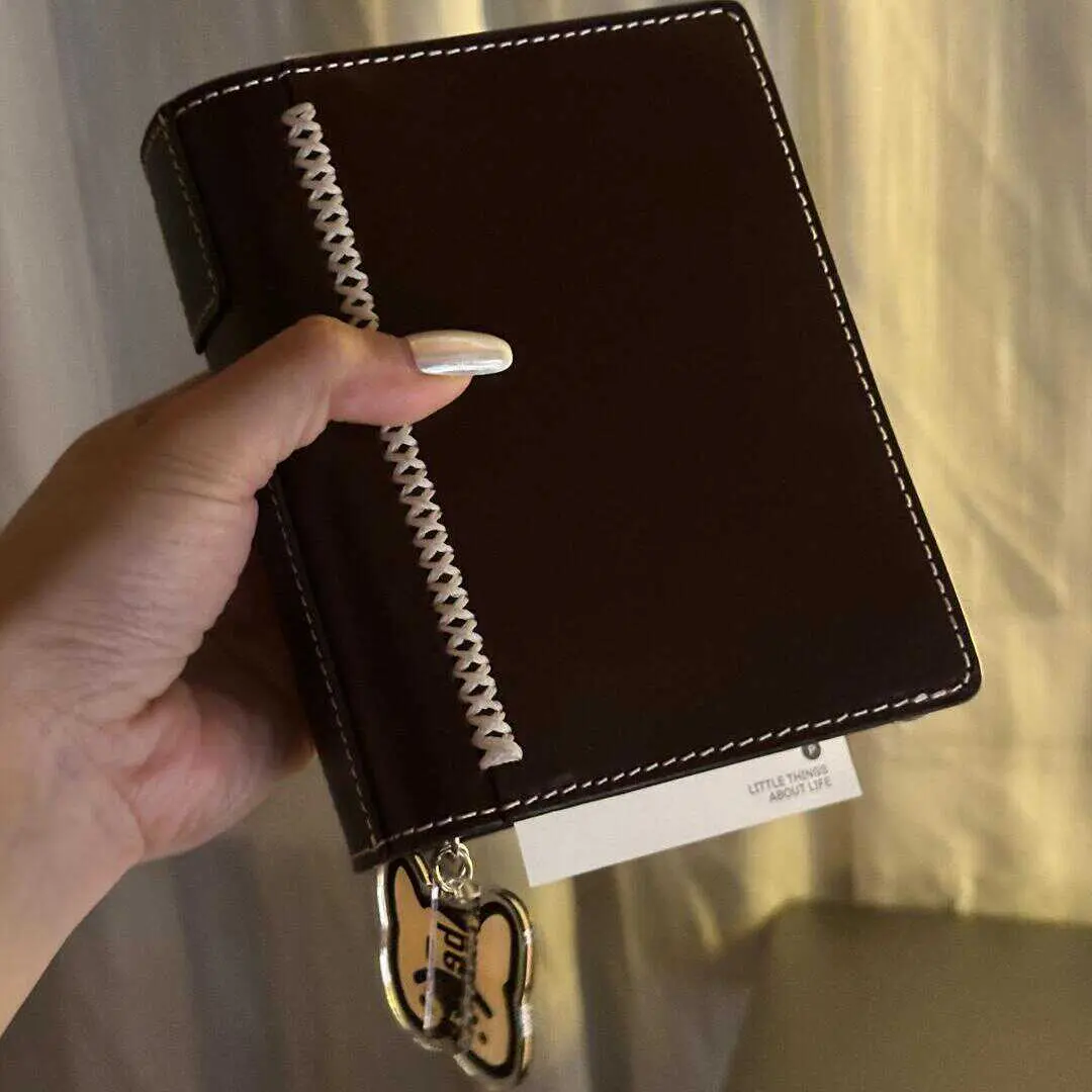 A7 Double Ring Loose-leaf Book Cortical Creative Handbook High Value Portable Diary A7 Double Ring Loose-leaf Book Cortical Creative Handbook High Value Portable Diary