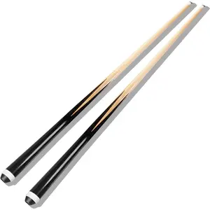 Pool Cue Sticks - 36" Billiard Cues with 13mm Leather Tip, Set of 2 Durable 2-Piece Pool Cues for Beginners & Kids
