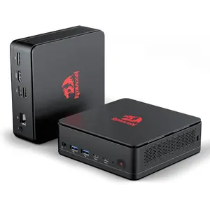 Redragon MPC745 Mini PC AI NPU AMD Ryzen 7 8845HS Processor(MAX 5.1 GHz), Mini Desktop Computer w/Radeon 780M Graphics & 16GB DDR5 RAM 1TB PCIe M.2 SSD, Support Ethernet, 4K UHD, WiFi, BT 5.2, USB 4.0