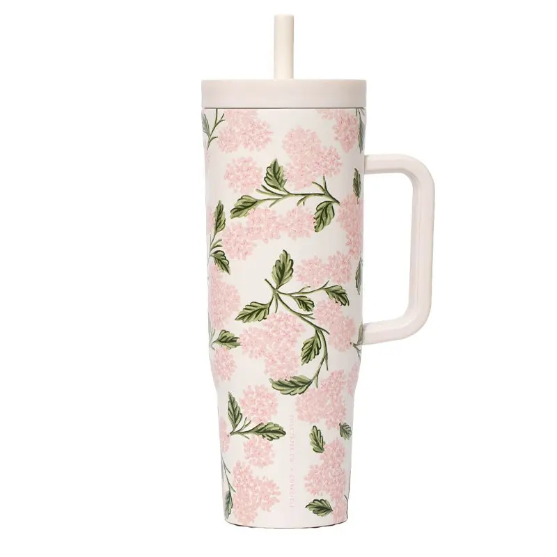 CORKCICLE | 40 oz. Cruiser - Rifle Paper Co. Pink Hydrangea