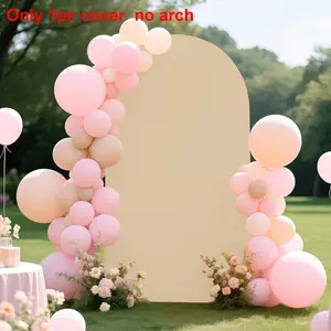 Pure Color U-Shaped Elastic Half-Round Archway Frame, Perfect for Birthday Parties and Wedding Decor, Indoor/Outdoor Scenic Background, Wedding Arched Backdrop