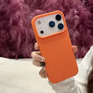 Large-hole lychee-textured phone case for iPhone 17/17 Pro/17 Air/17 Pro Max series: Stylish and minimalist Shockproof protective case Cover Protection