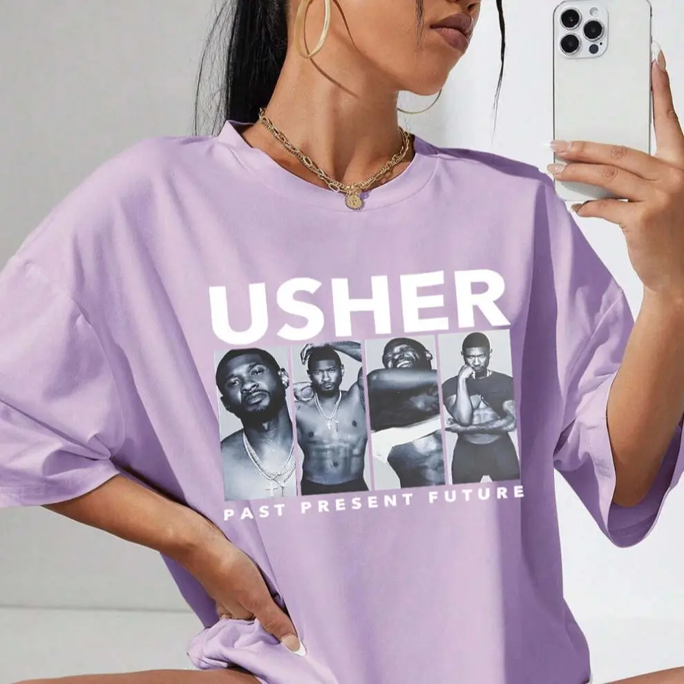 USHERR Tee For Women, apparel, Vintage, men gifts, neckface shirt, funny tshirt, graphic tee, Menswear Top