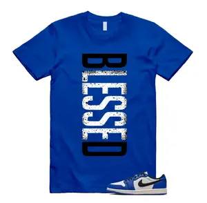 1 Game Royal Blue White Black Low OG Unisex Shirt Match VERTBLS, 1 Blueberry Royal Blue Outfit, Trending Shirts, Top Tshirt