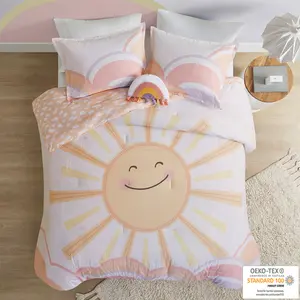 Sunshine Printed Reversible Comforter Set, Dawn