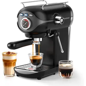 Espresso Machine, 20 Bar Pump Temperature Control, Compact Espresso Maker with Steam Milk Frother, Professional Coffee Makers for , Cappuccino Latte Machine, Gifts for Coffee Lover