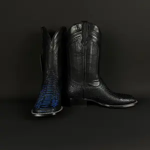 Torres Boot Ranch - Python Print - Black/Blue