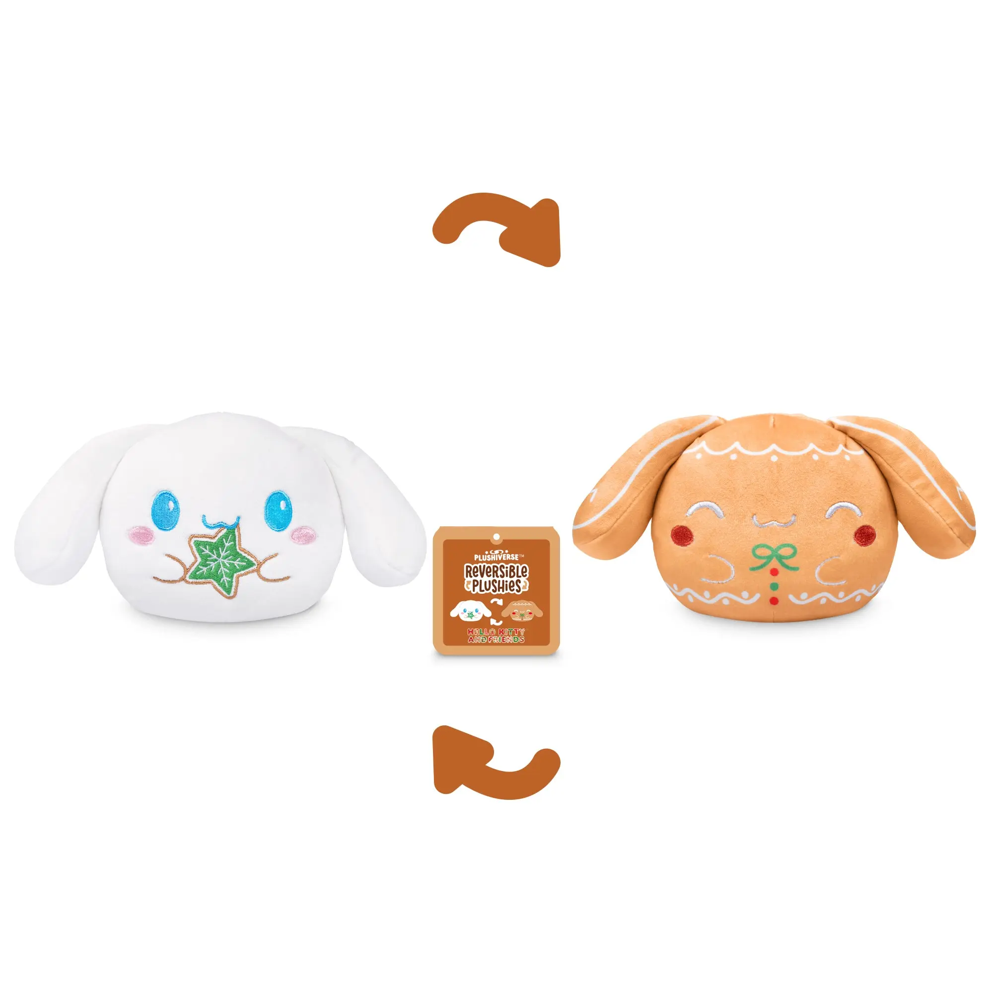 Cinnamoroll Gingerbread 4" Reversible Plushie Cinnamoroll Gingerbread 4" Reversible Plushie