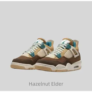Leather, Comfortable GS, Wear-resistant and breathable, High-top, Basketball shoes, Brown and white, Men's and women's alike