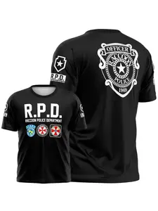 2026 New Quick Dry T-Shirt For Men Summer New Style Resident Evil Umbrella Corporation T - Shirt - Black Iconic Logo & Slogan 3D Printed Perfect for Game Fans
