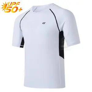 Men's  Basic Skins Short Sleeve Sun Shirt, UPF 50+ Sun and Rash Protection for Surfing and All Outdoor Activities & Beach Vacation Outfit#SummerVibes