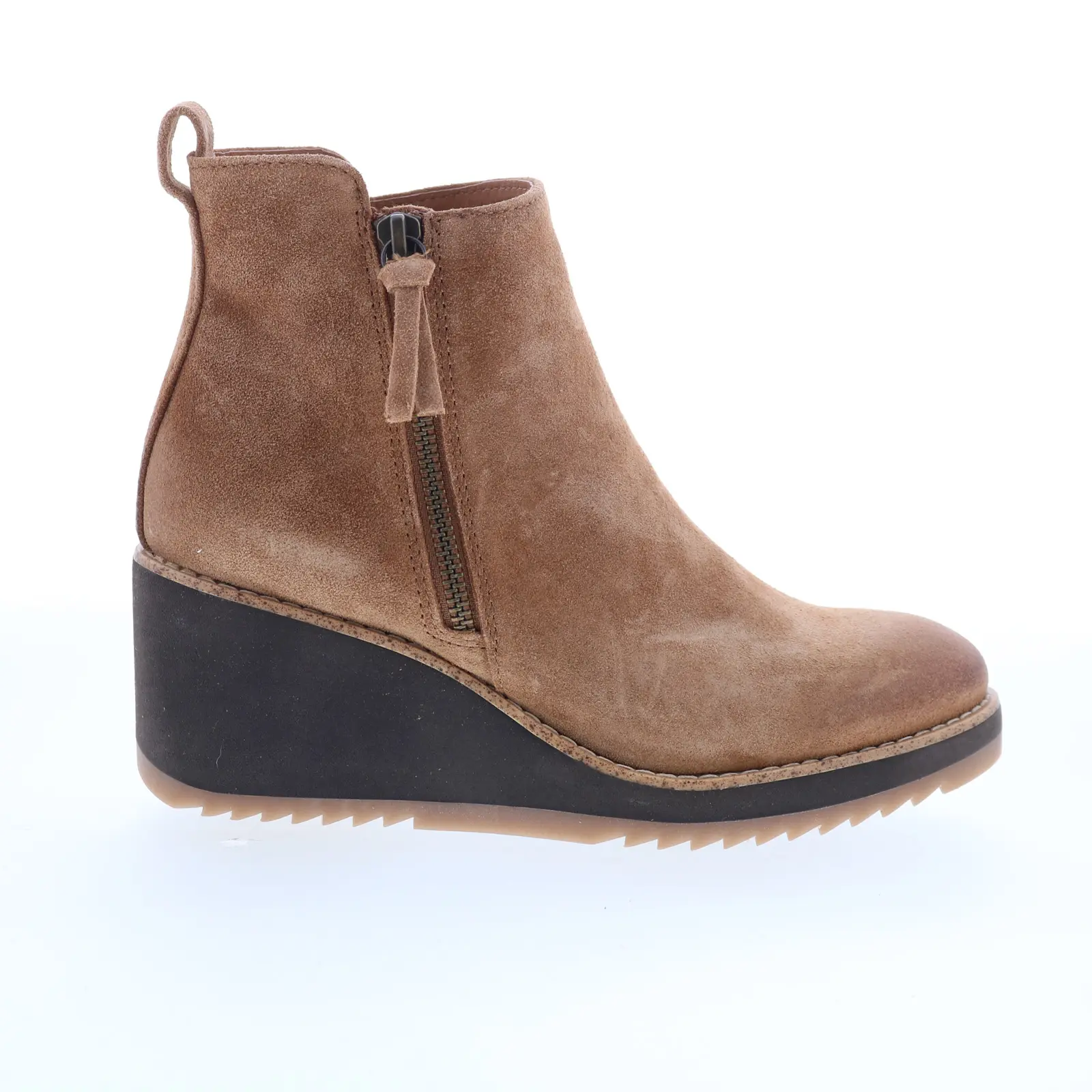 Sofft Emeline SF00871 Womens Brown Suede Zipper Ankle & Booties Boots