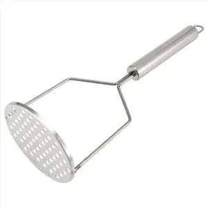 Potato Masher 304 Stainless Steel Non Stick Hand Potatos Masher Potato Ricer Cooking and Kitchen Gadget Tool for Avocado
