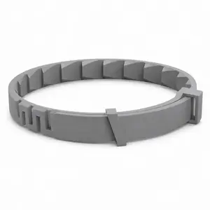 Dog Mosquito Repellent Collar for Small Dogs, Adjustable Lightweight Pet Collar, Flexible Comfortable Daily Wear Neck Band for Puppies, Easy-Fit Outdoor Walking Collar for Yard, Park, Camping & Travel, Gray
