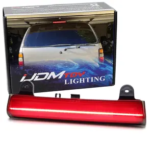 iJDMTOY Black-Out Smoked Len Full LED Strip High Mount Third Brake Light Assembly For Chevrolet 2000-2006 Suburban Tahoe, GMC Yukon XL 1500 2500