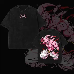 ToolHeaven PODTIFY Limited Edition "Majin Buu" - DB Anime Oversize Lightweight Acid Washed Tee - Hoodies - Sweater, Graphic Men Vintage Streetwear, Gift For Dragon Ball Fans, Anime Lover