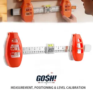 Picture Hanging Tool with Built-in Level & Measuring Ruler, Multifunction Wall Frame Alignment Kit for Accurate Wall Mounting, Easy Gallery Wall Hanging Tool for Picture Frames, Mirrors, Canvas Art & Home Decor DIY Installation