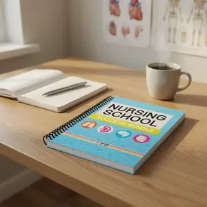 Nursing School Complete Study Bundle 2026 | Spiral Bound 350+ Pages NCLEX Prep, Med Surg, Pharm, Pediatrics, Fundamentals Guide