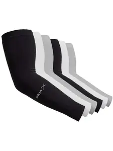 3 pairs of cooling arm sleeves - breathable and UV-protective arm sleeves for sports, driving, and outdoor adventures. Arm guards, white gloves, arm sleeves, autumn clothing, Halloween costumes, black arm sleeves for men as gifts.