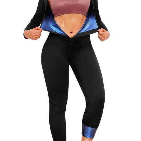 Women's Solid Zip Up Long Sleeve Square Neck Sauna Sports Jumpsuit, Stretchable Activewear & Sportswear for Yoga Gym Workout, for All Seasons, Zipper Jumpsuit, Stretchy Sports Outfit, Sportswear Jumpsuits