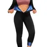 Women's Solid Zip Up Long Sleeve Square Neck Sauna Sports Jumpsuit, Stretchable Activewear & Sportswear for Yoga Gym Workout, for All Seasons, Zipper Jumpsuit, Stretchy Sports Outfit, Sportswear Jumpsuits