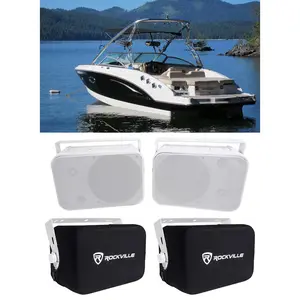 Rockville HP65S-8 White + RWBC65S Covers Bundle